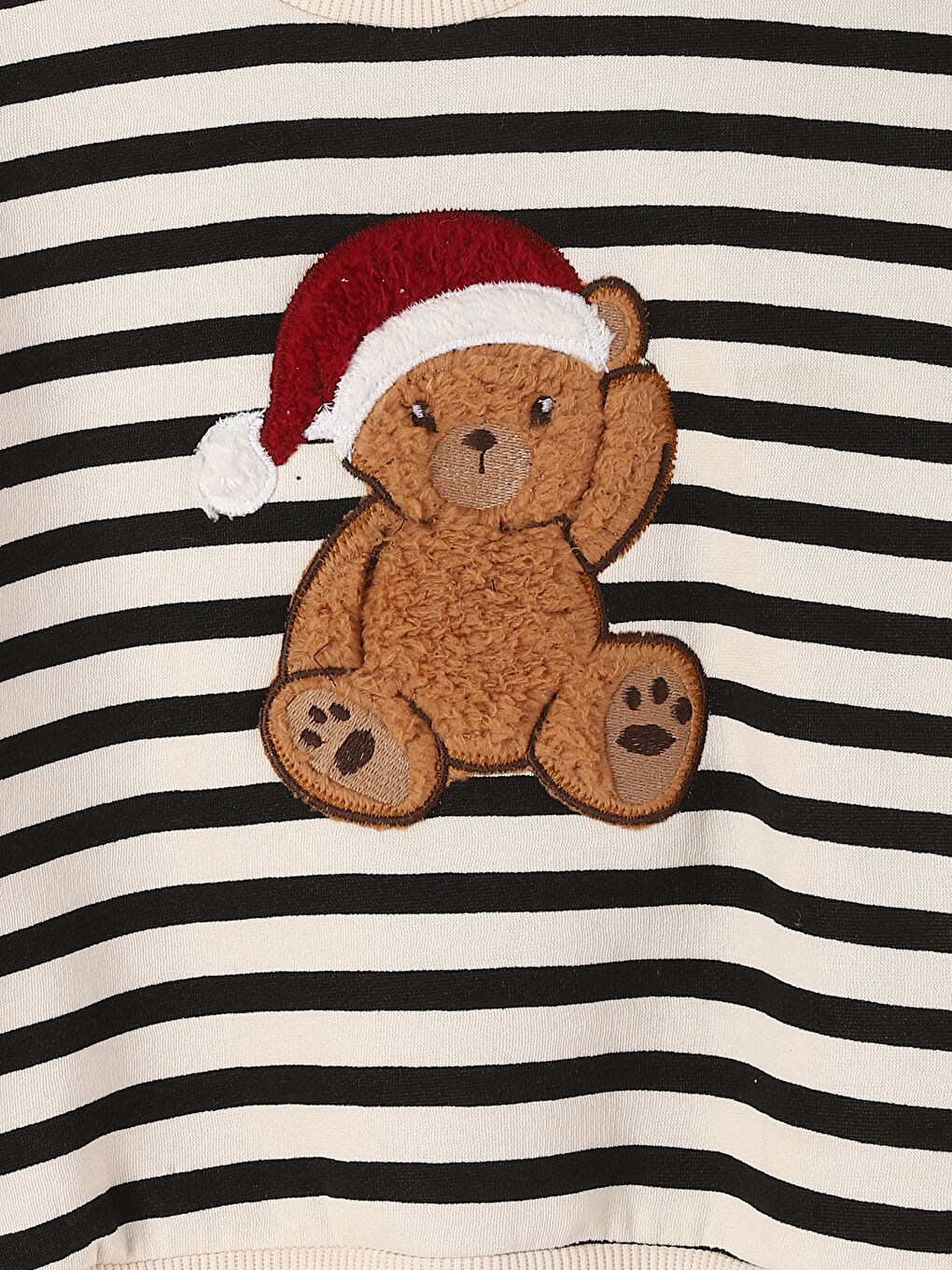 سويت شيرت مطبوع كم طويل بياقة دائرية للبنات الرضع-2