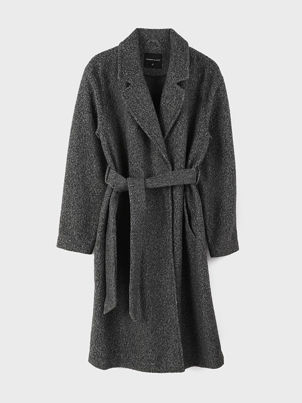 Μπουφάν με Γιακά Μακρυμάνικο Παλτό για Γυναίκες