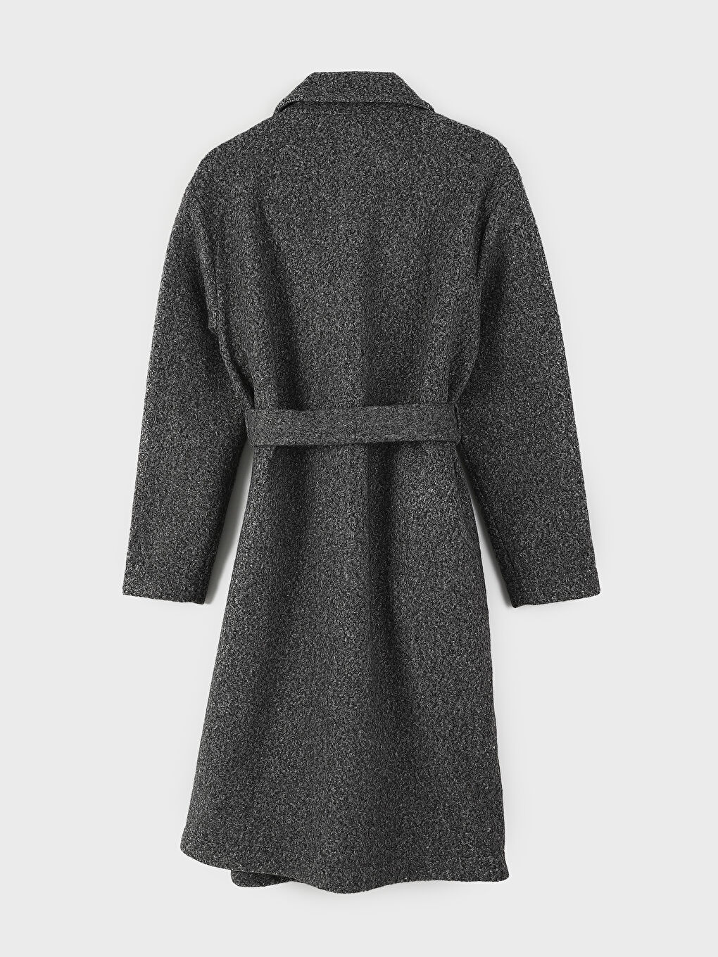 Μπουφάν με Γιακά Μακρυμάνικο Παλτό για Γυναίκες-1