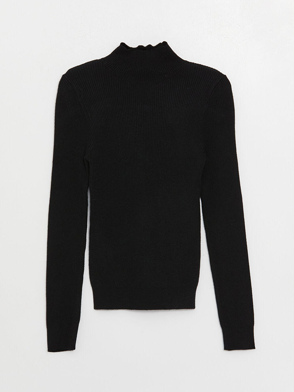 Пуловер с половин поло яка, с шарки, дълъг ръкав, за жени, трико-5