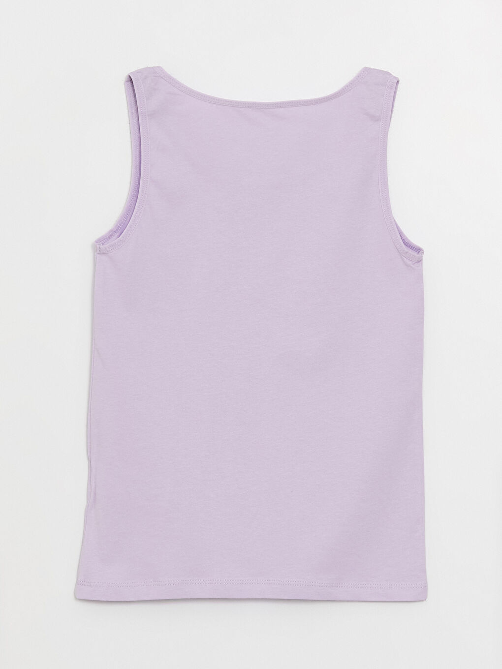 Lila Bisiklet Yaka Niloya Baskılı Kız Çocuk Atlet 2'li-3