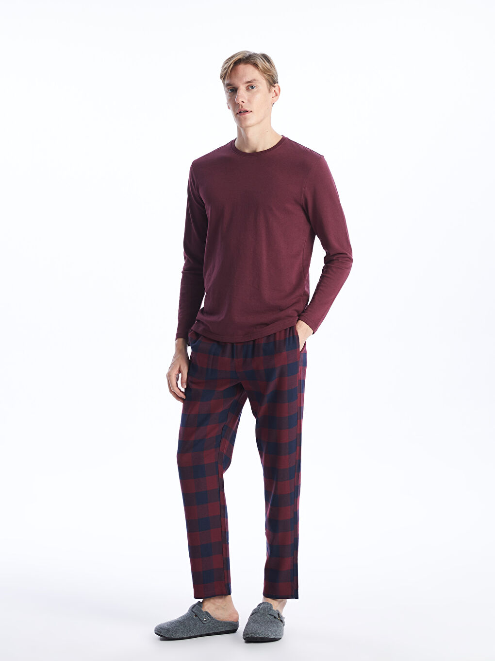 стандартты пішім ерлерге арналған пижама жинағы-1