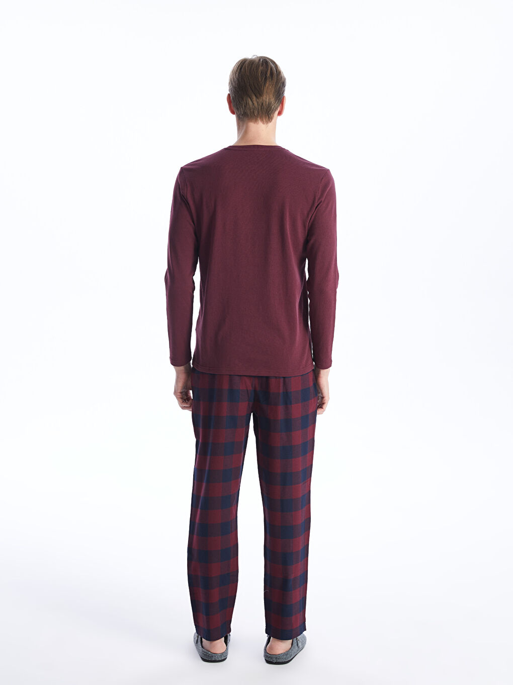 стандартты пішім ерлерге арналған пижама жинағы-4