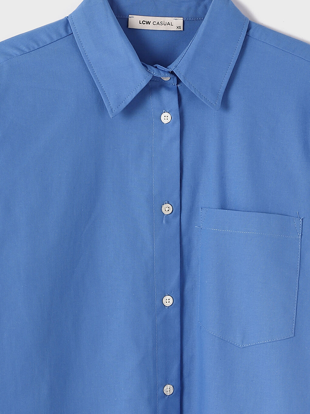 Plain Long Sleeve Oversize Women's Shirt-2