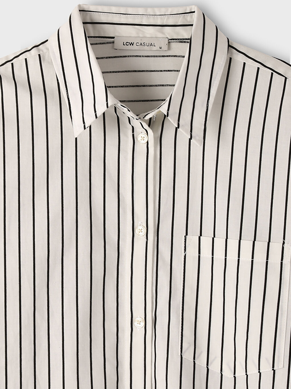 Striped Oversize Poplin Women's Shirt Tunic-2