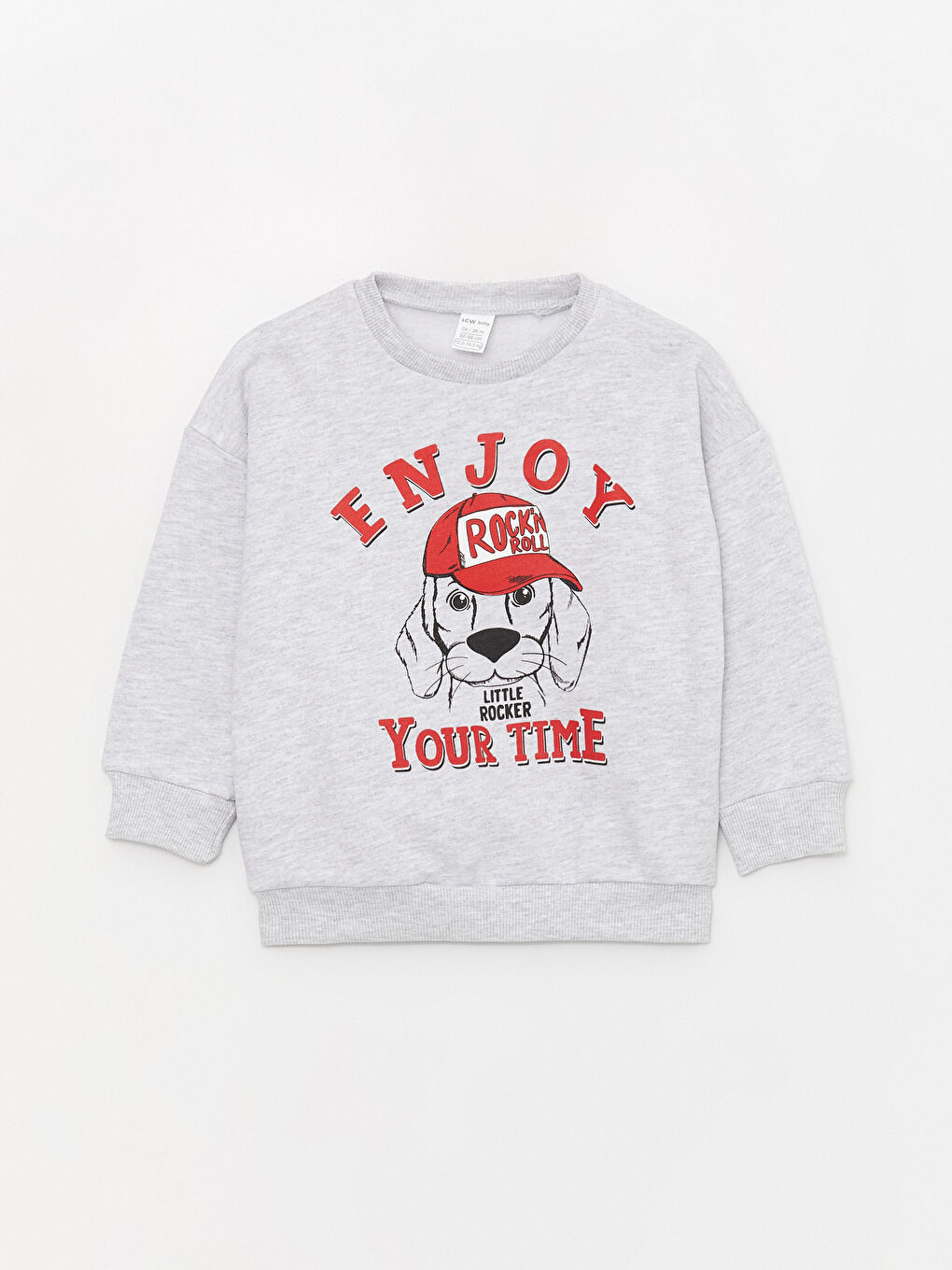 LCW baby Rundhalsausschnitt Langarm Bedrucktes Baby Jungen Sweatshirt -W3DH04Z1-847