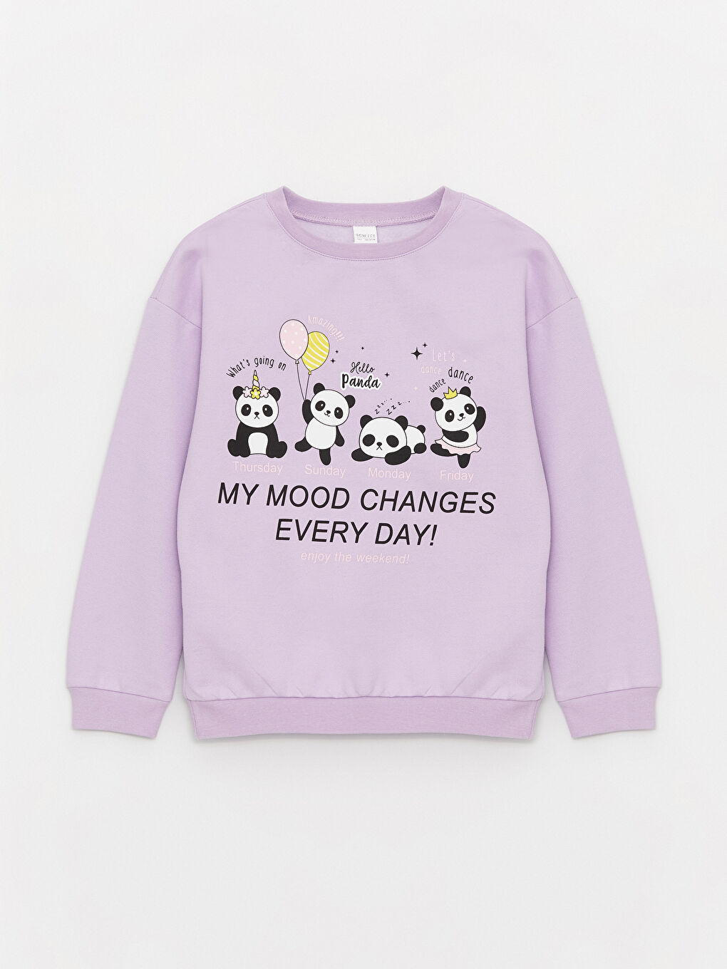 Ensemble de Pyjama pour Filles à Col Rond Imprimé à Manches Longues-1