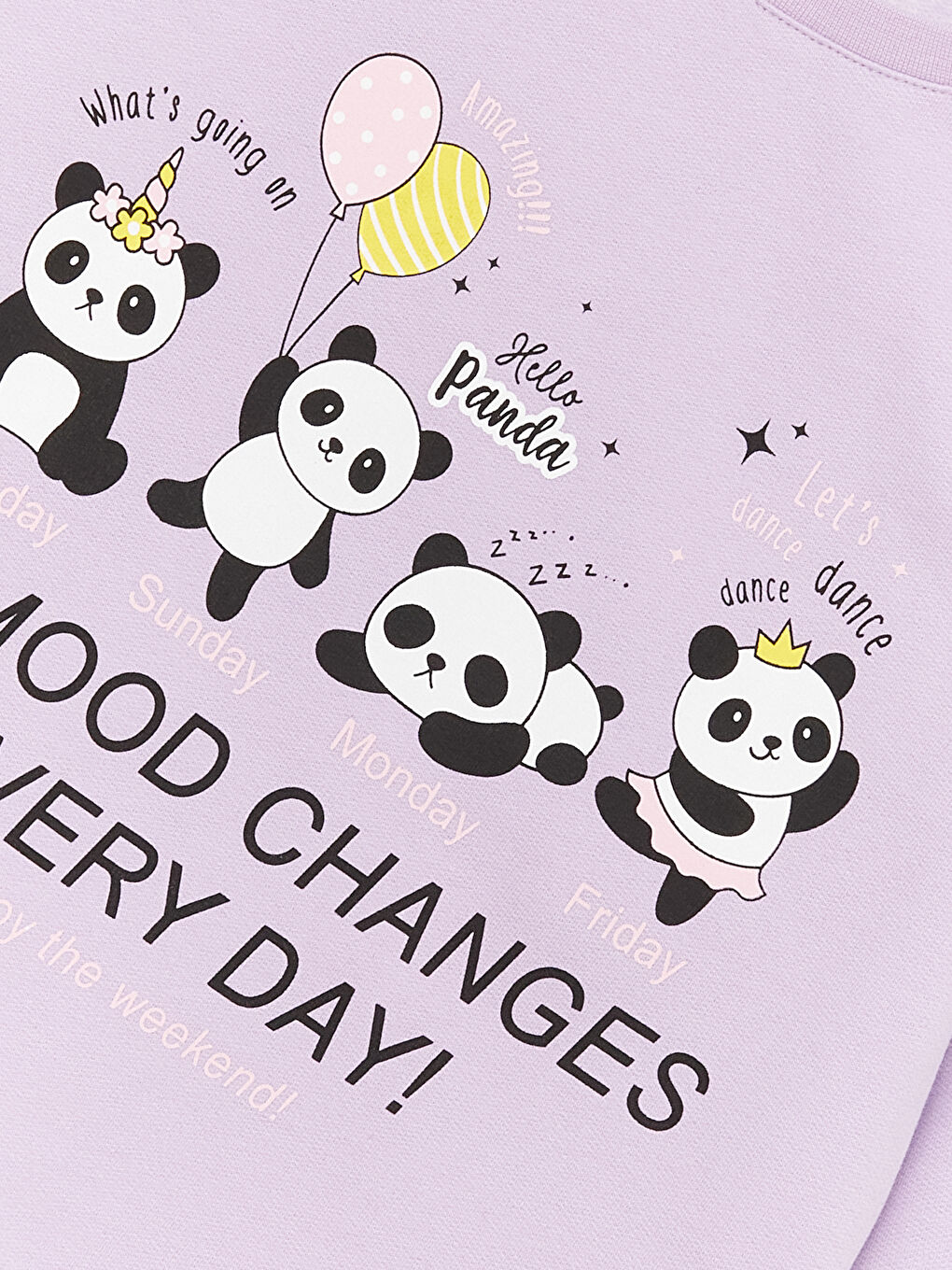 Ensemble de Pyjama pour Filles à Col Rond Imprimé à Manches Longues-5