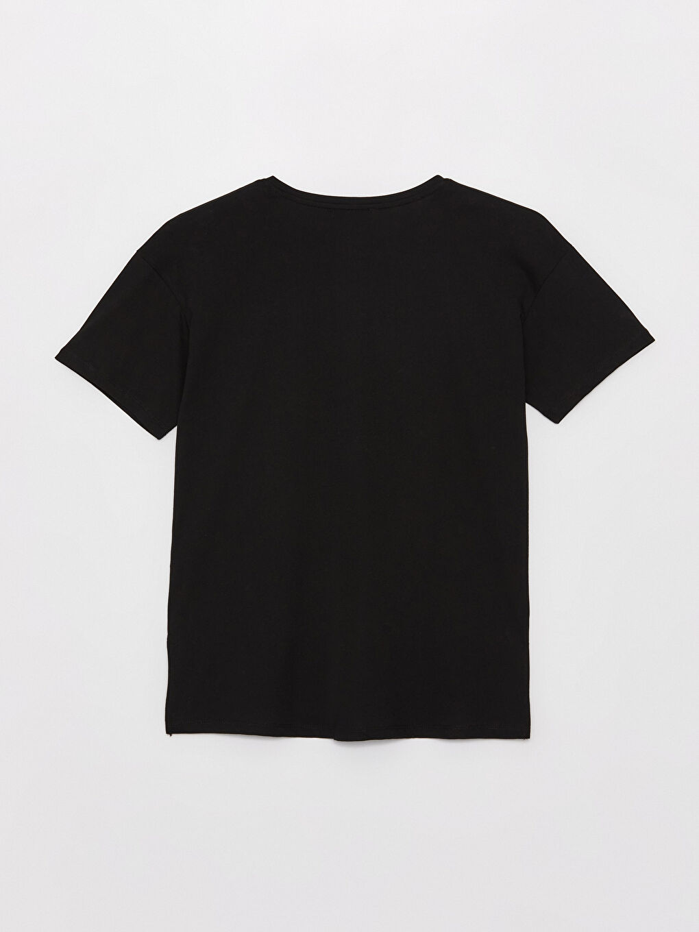 Siyah Bisiklet Yaka Atatürk Temalı Kadın Tişört-6