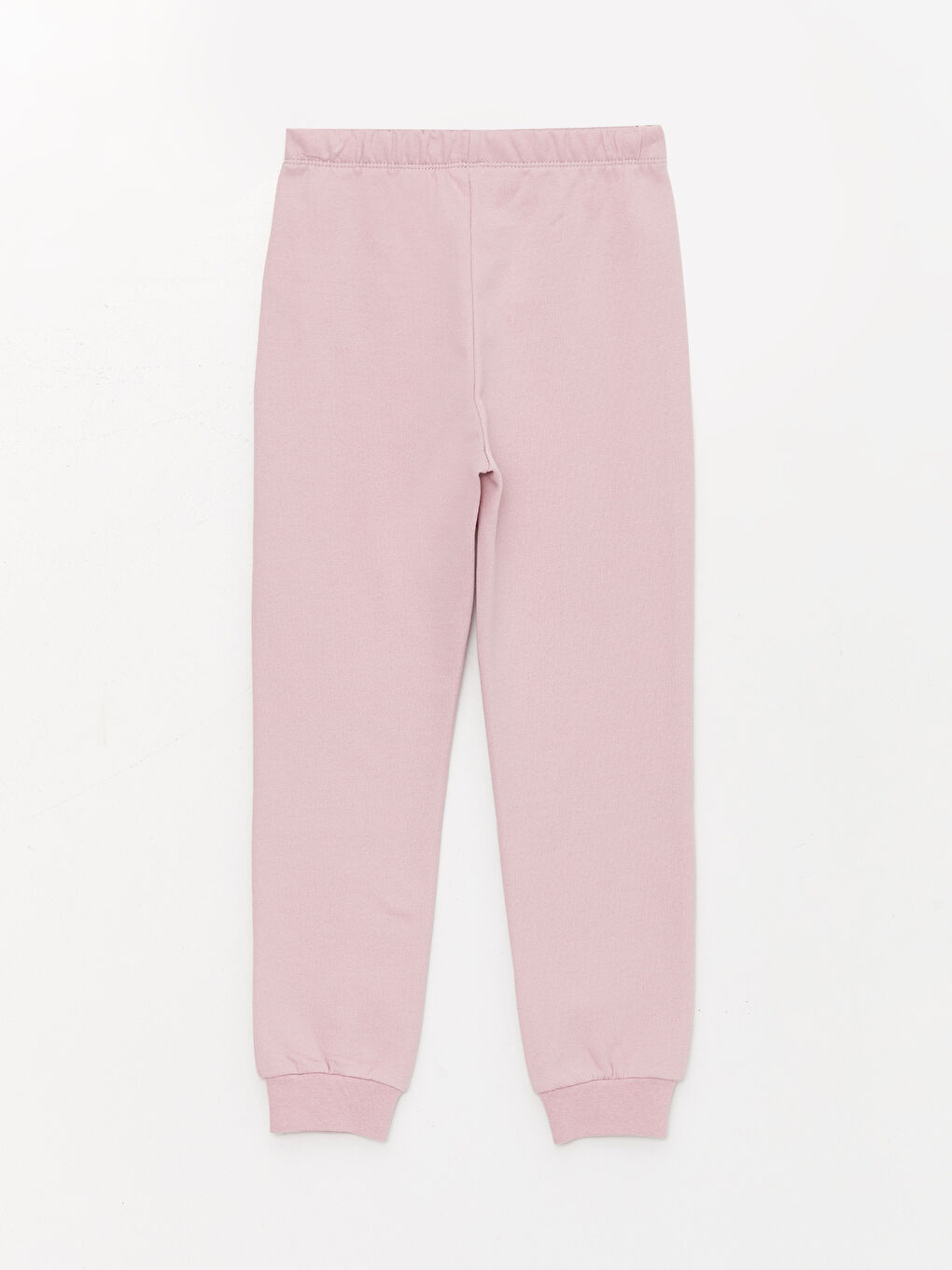 Lila Bisiklet Yaka Baskılı Uzun Kollu Kız Çocuk Pijama Takımı-4