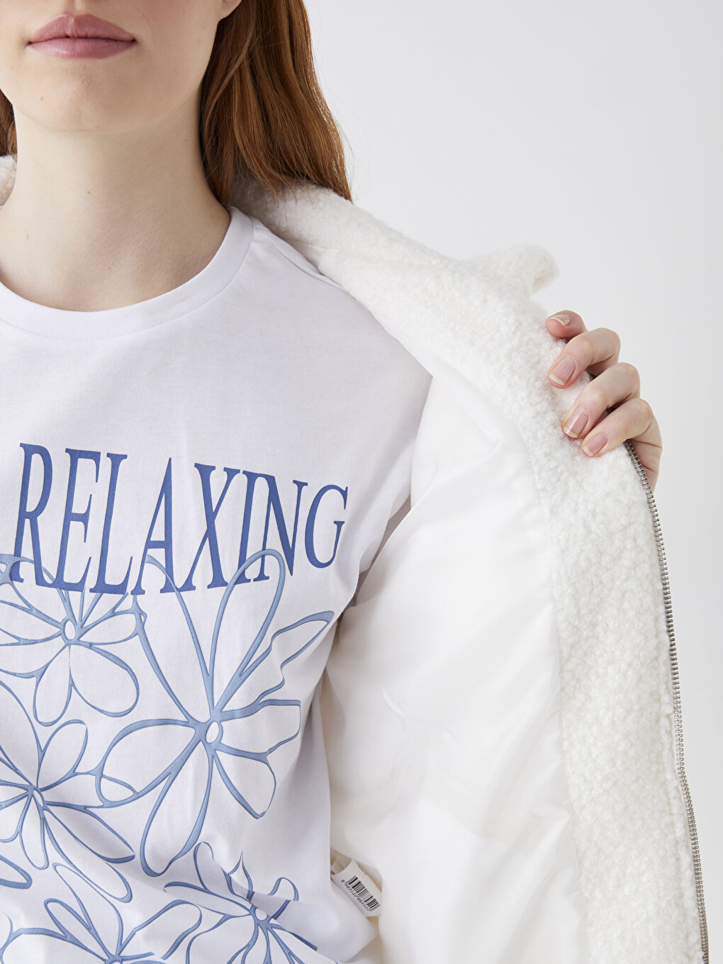 Shirt Collar Straight Long Sleeve Women Coat-4