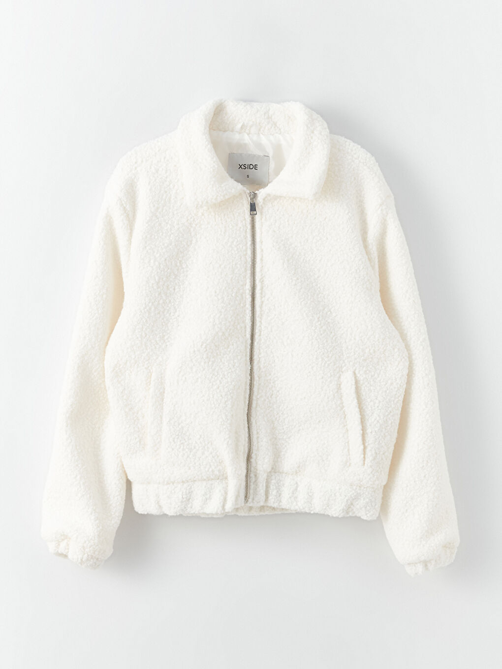 Shirt Collar Straight Long Sleeve Women Coat-6