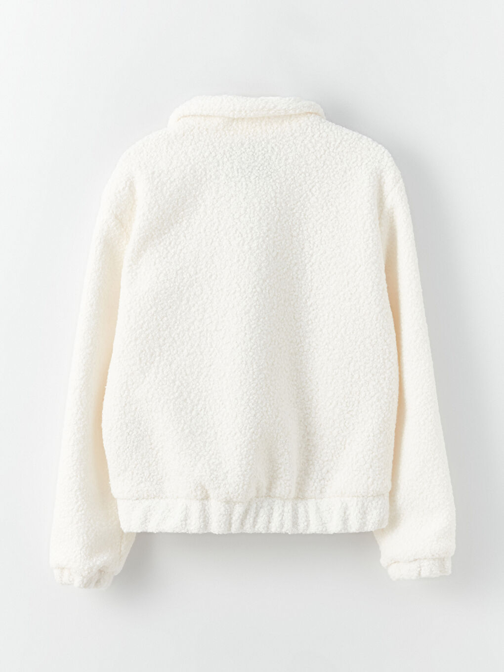 Shirt Collar Straight Long Sleeve Women Coat-8