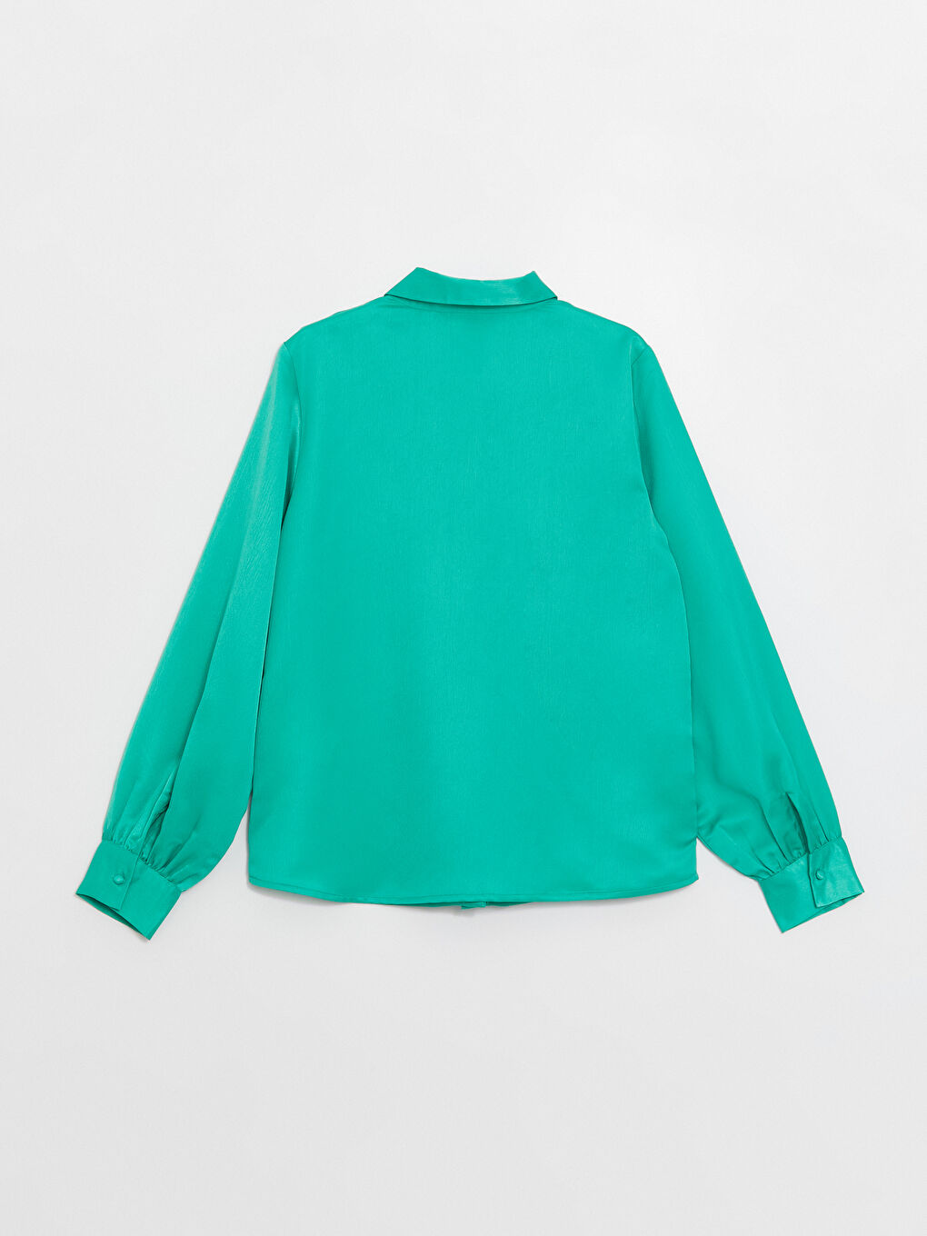 LCW Vision Schlichtes Langarm Chiffon Hemd für Damen -W3DJ30Z8-V0L