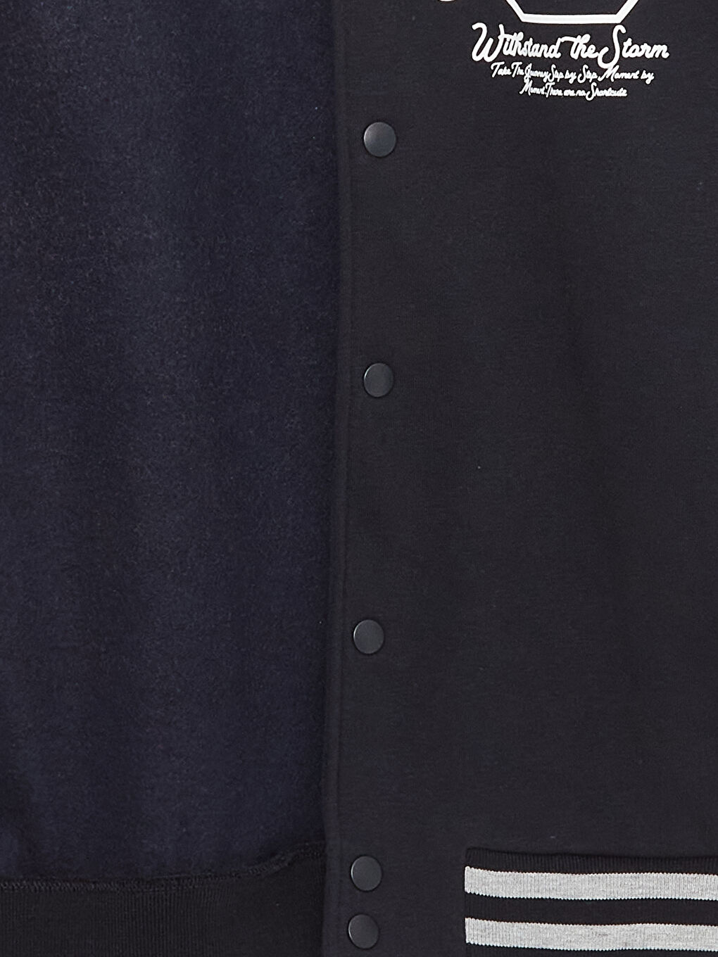 Lacivert Rahat Kalıp Uzun Kollu Erkek Kalın Kolej Ceket-8