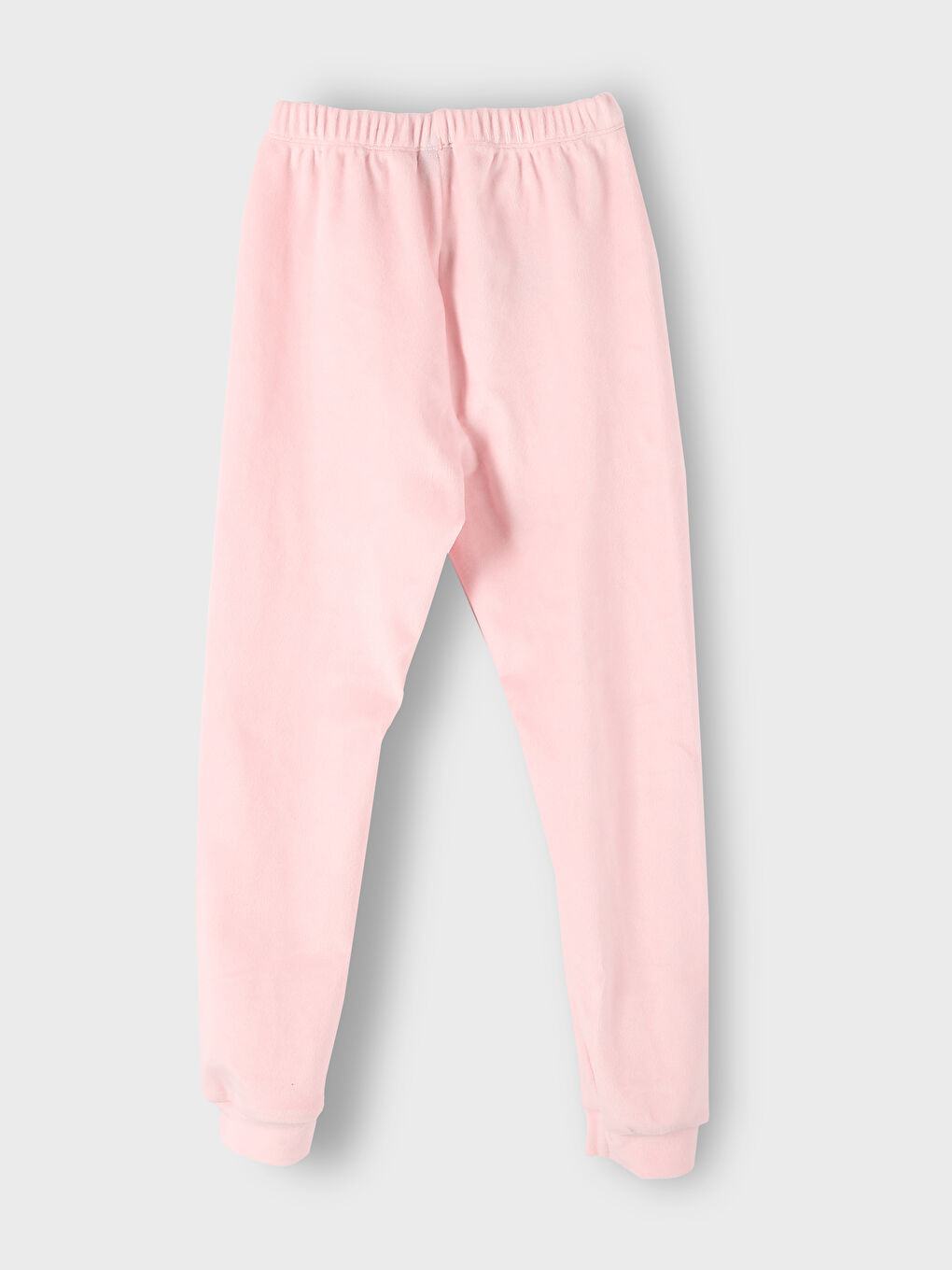 طقم بيجامة قطيفة بياقة دائرية للبنات-6