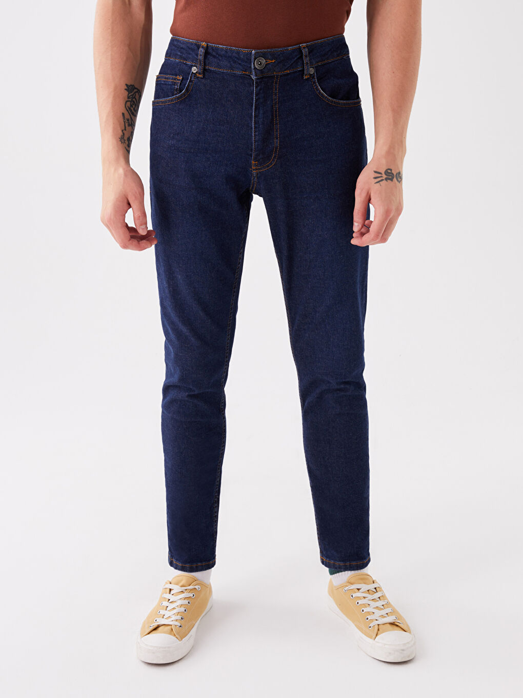 XSIDE Orta Mavı Slim Fit Erkek Jean Pantolon - 2