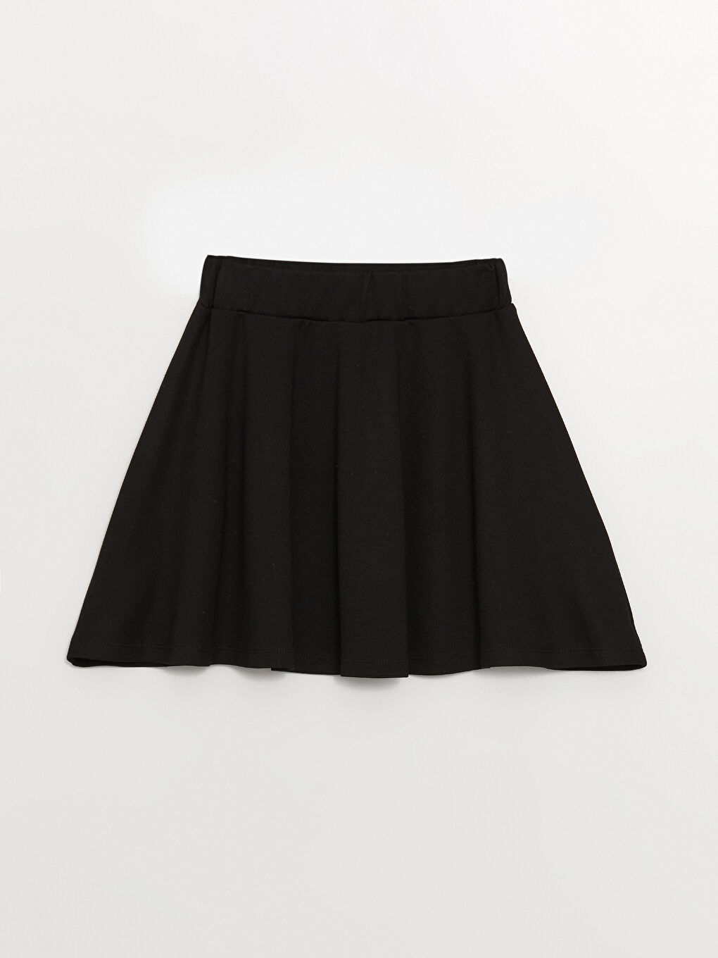 Siyah Beli Lastikli Basic Kız Çocuk Etek