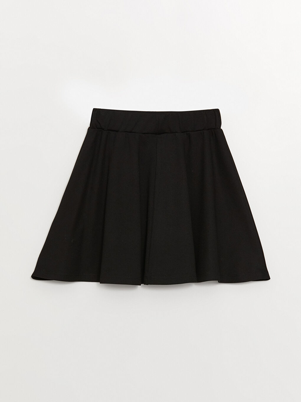 Siyah Beli Lastikli Basic Kız Çocuk Etek-1