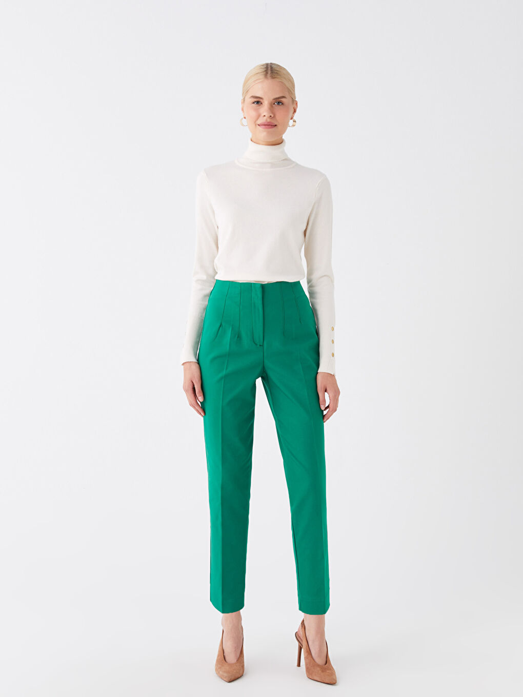 LCW Vision Ženske Uske Jednostavne Pantalone -W3DL11Z8-HQH