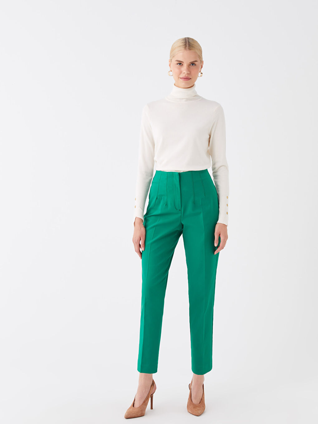 LCW Vision Ženske Uske Jednostavne Pantalone -W3DL11Z8-HQH