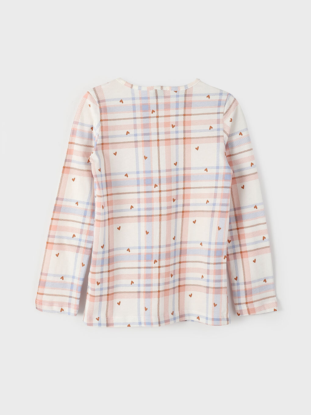 Crew Neck Printed Long Sleeve Girls' Pyjama Set-3