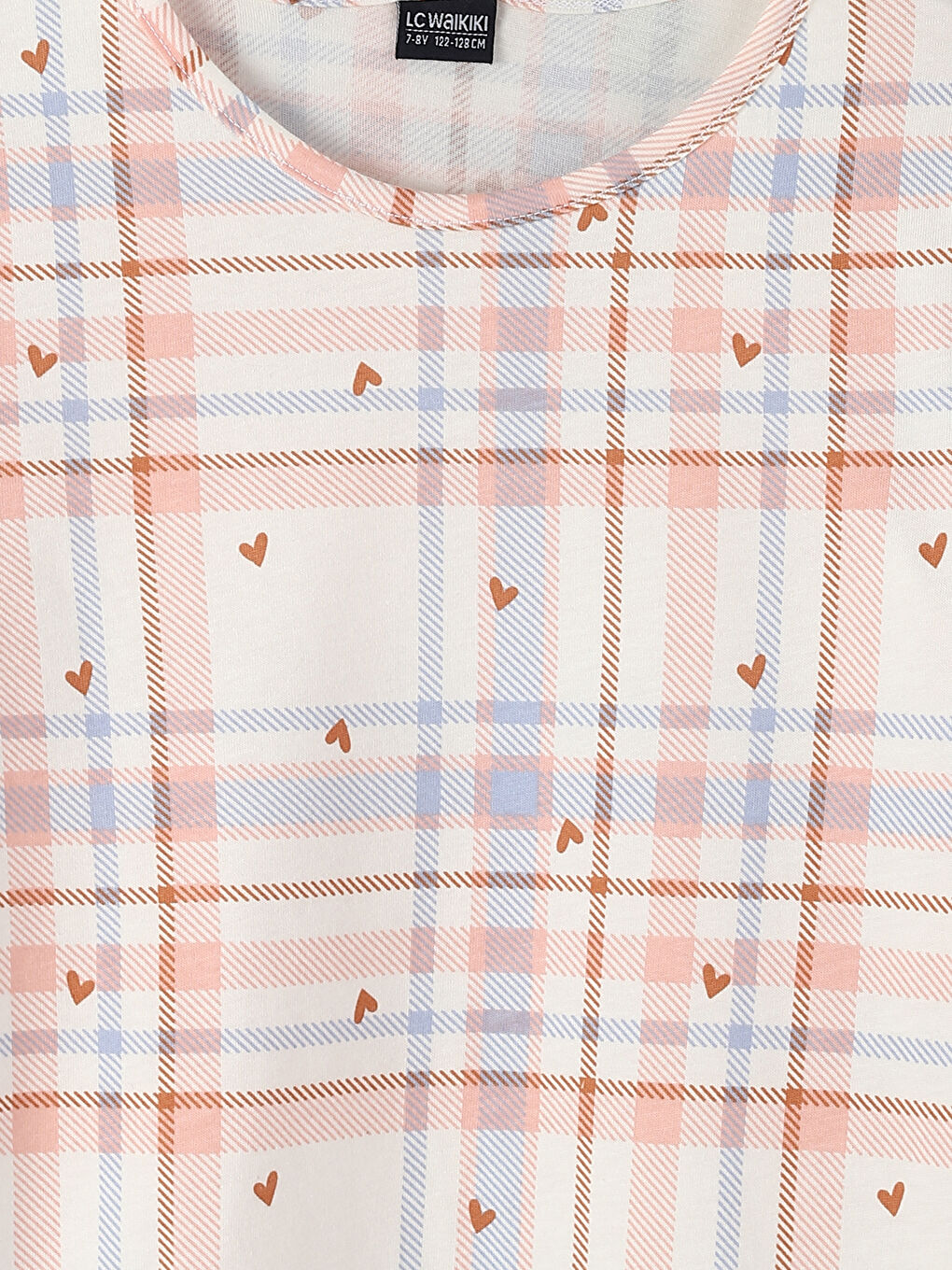 Crew Neck Printed Long Sleeve Girls' Pyjama Set-6