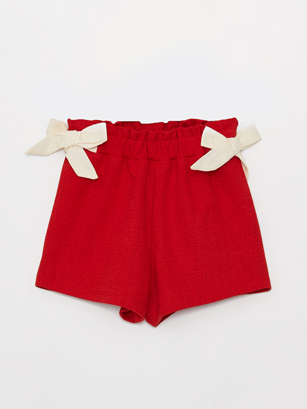 LCW baby Crew Neck Short Sleeve Baby Girls' Blouse and Shorts 2 Pack Set -W3DL88Z1-FRC
