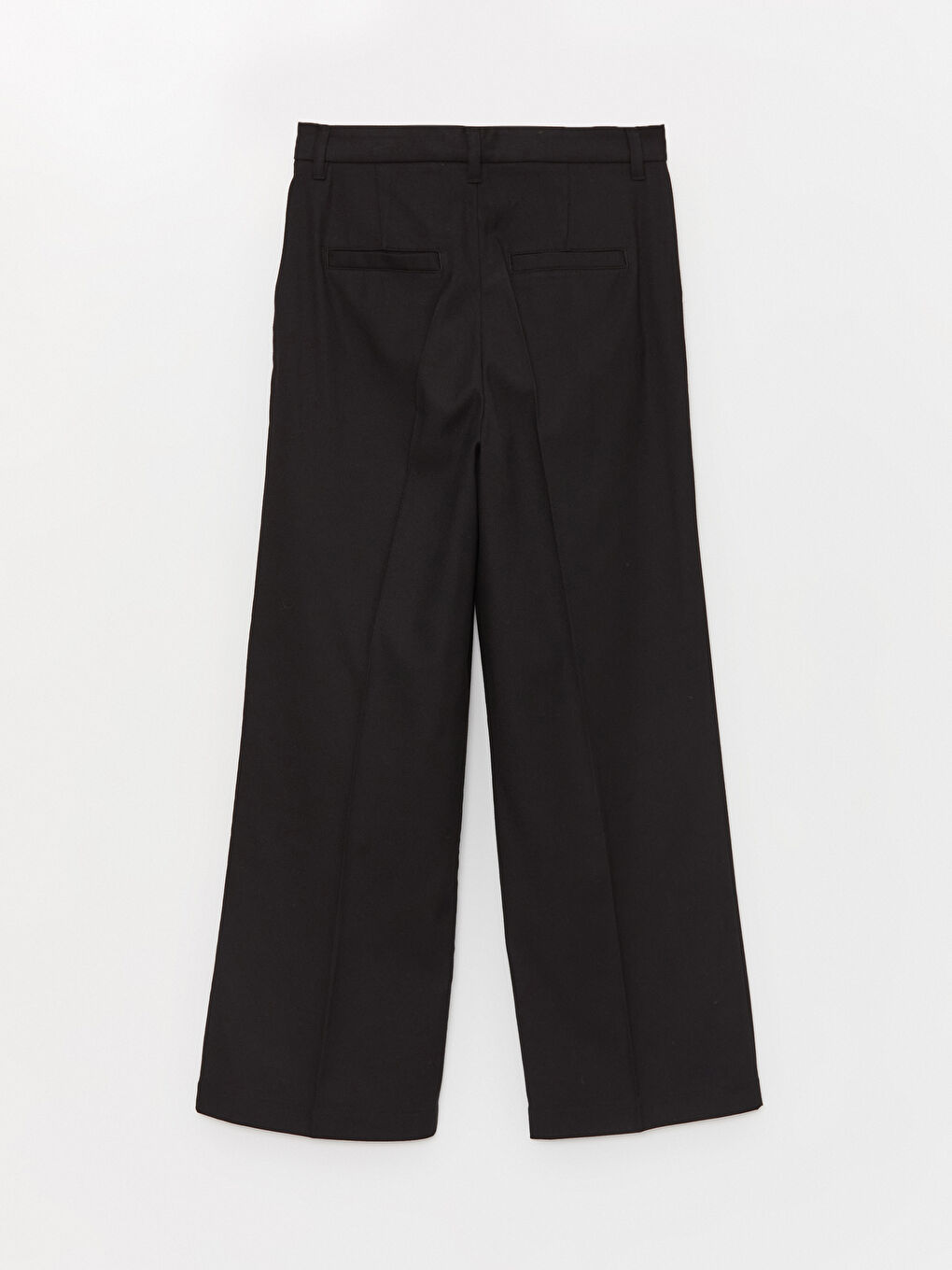 Jednostavne ženske pantalone širokog kroja širokih nogavica-6