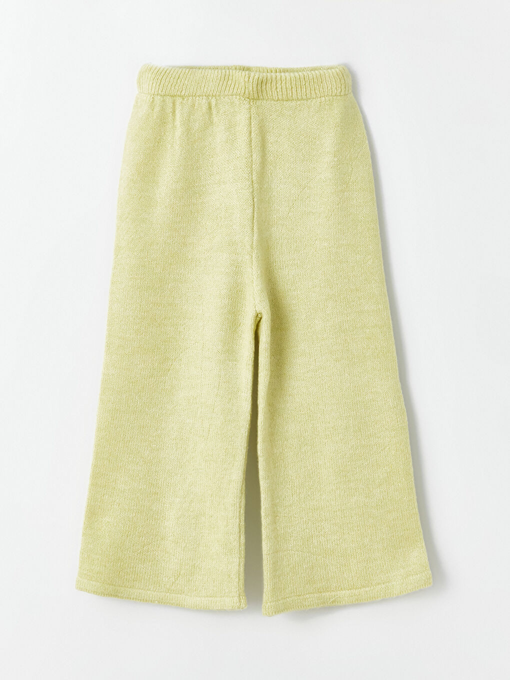 Ekru Bisiklet Yaka Kız Bebek Triko Kazak ve Pantolon 2'li-4