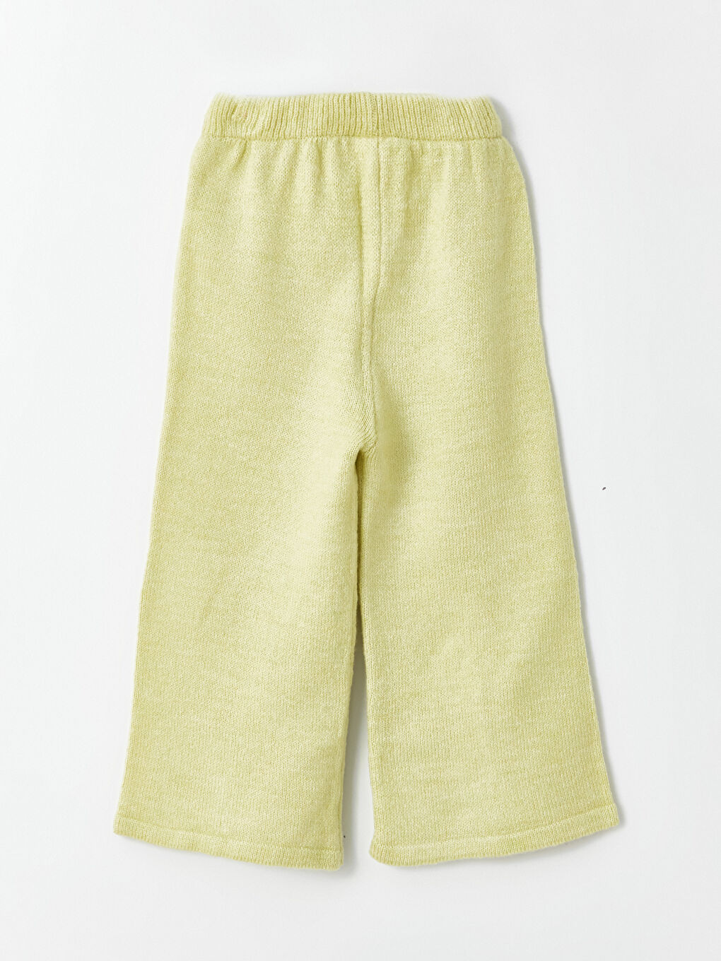 Ekru Bisiklet Yaka Kız Bebek Triko Kazak ve Pantolon 2'li-6