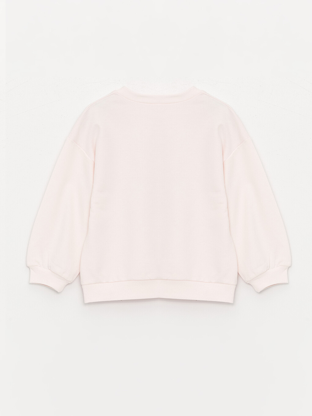 Crew Neck Long Sleeve Printed Baby Girls' Sweatshirt-1