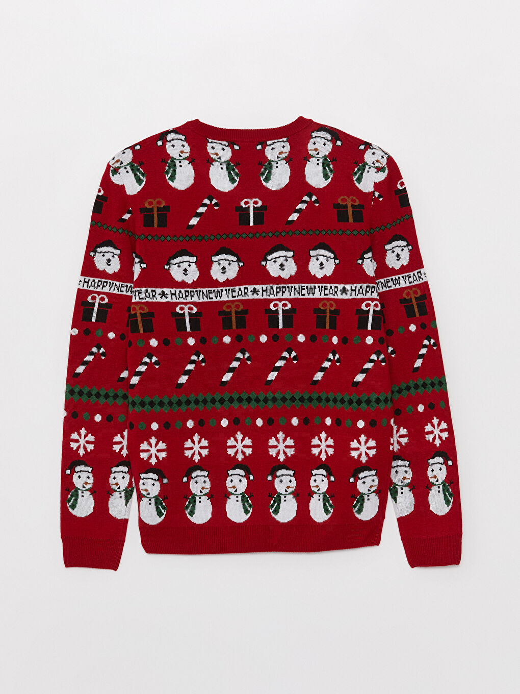 XSIDE Rundhalsausschnitt Langarm Weihnachtsmotiv Herren Strickpullover -W3DN26Z8-SNJ