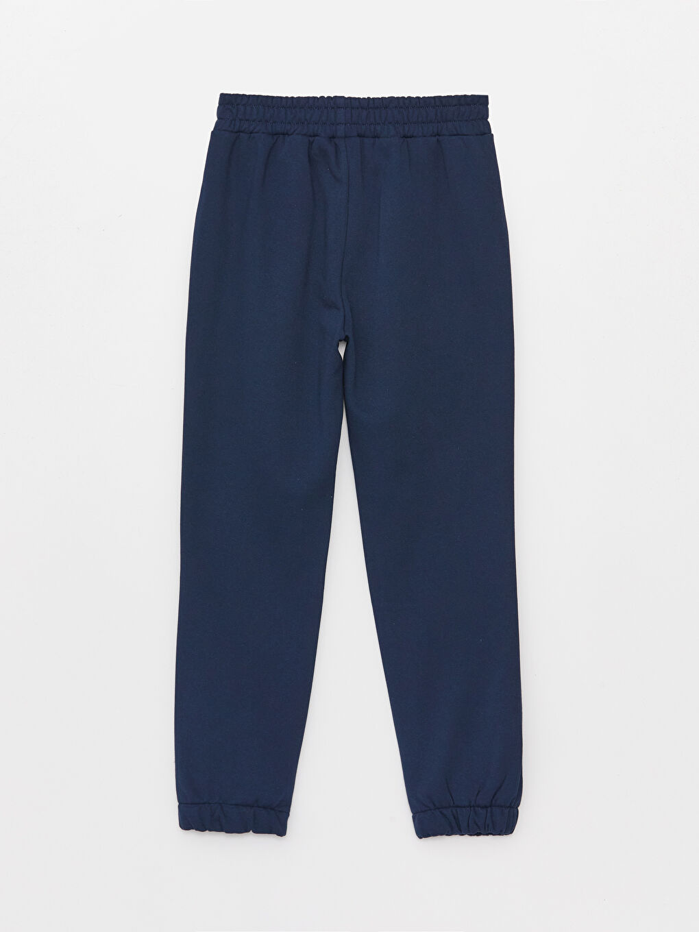 Lacivert Beli Lastikli Kadın Kalın Jogger Eşofman Altı-6