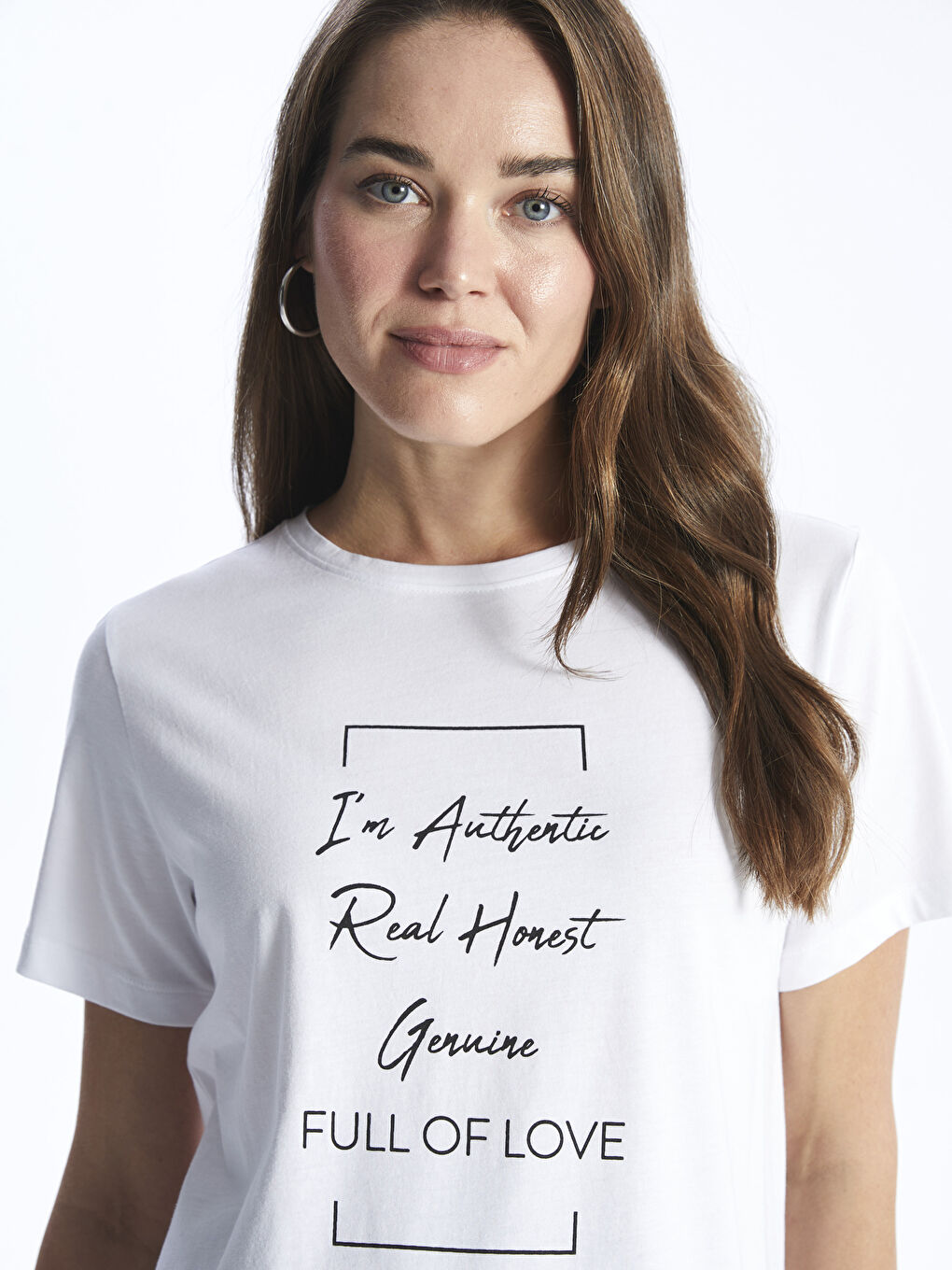 Κοντομάνικο T-Shirt Εγκυμοσύνης με Στρογγυλή Λαιμόκοψη και Εκτύπωση-1