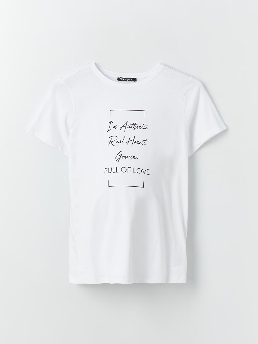 Κοντομάνικο T-Shirt Εγκυμοσύνης με Στρογγυλή Λαιμόκοψη και Εκτύπωση-5