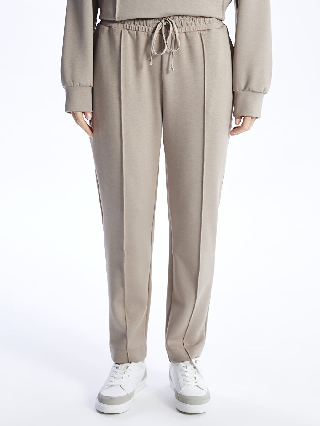 LCWAIKIKI Classic Elasticated Waist Regular Fit Women's Trousers -W3DN68Z8-FJS