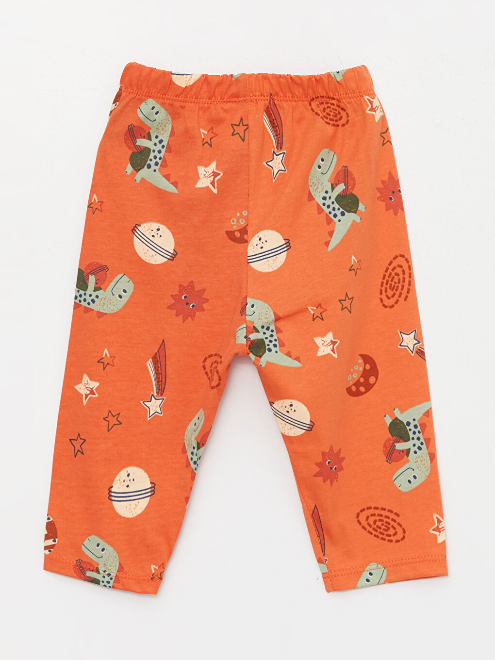 Yeşil Polo Yaka Baskılı Erkek Bebek 2'li Pijama Takımı-6