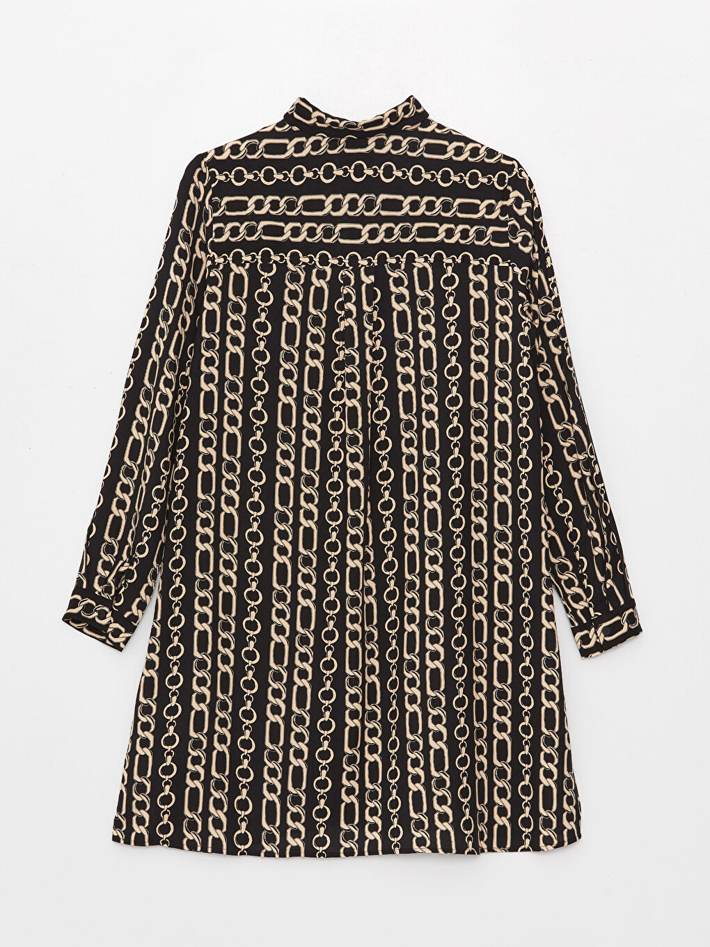 Karışık Desenli Kadın Gömlek Tunik-6