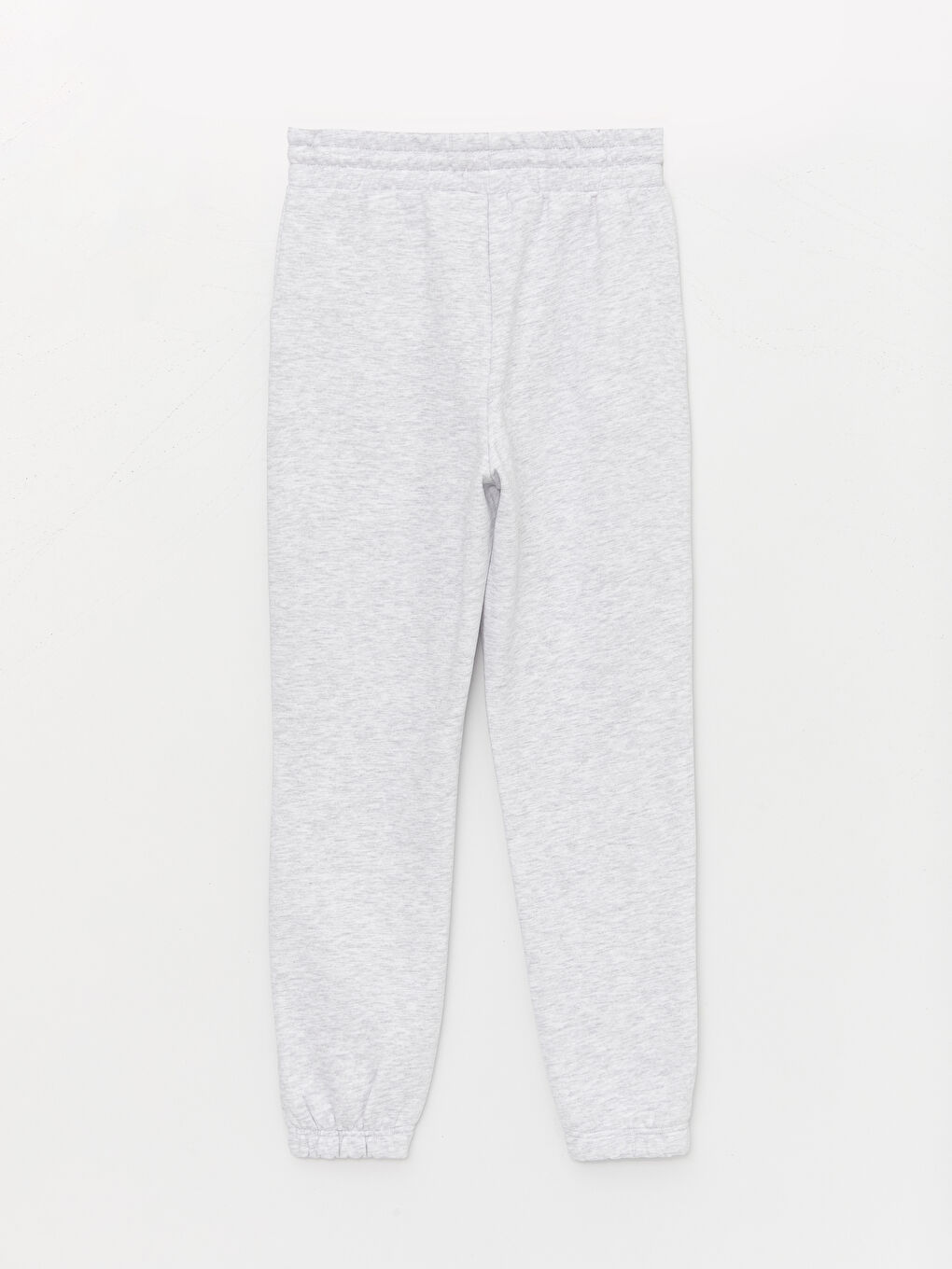 Gri Beli Lastikli Kadın Kalın Eşofman Altı-5