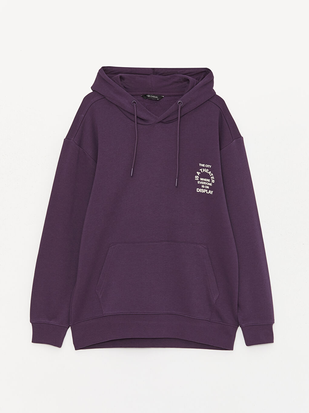 LCW Casual Mor Uzun Kollu Baskılı Erkek Hoodie - 5