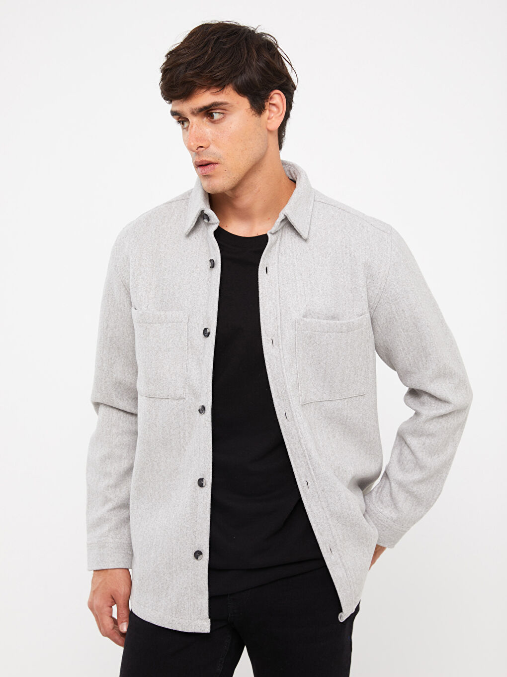 XSIDE Regular Fit Long Sleeve Men's Lumberjack Shirt -W3DO87Z8-LAL