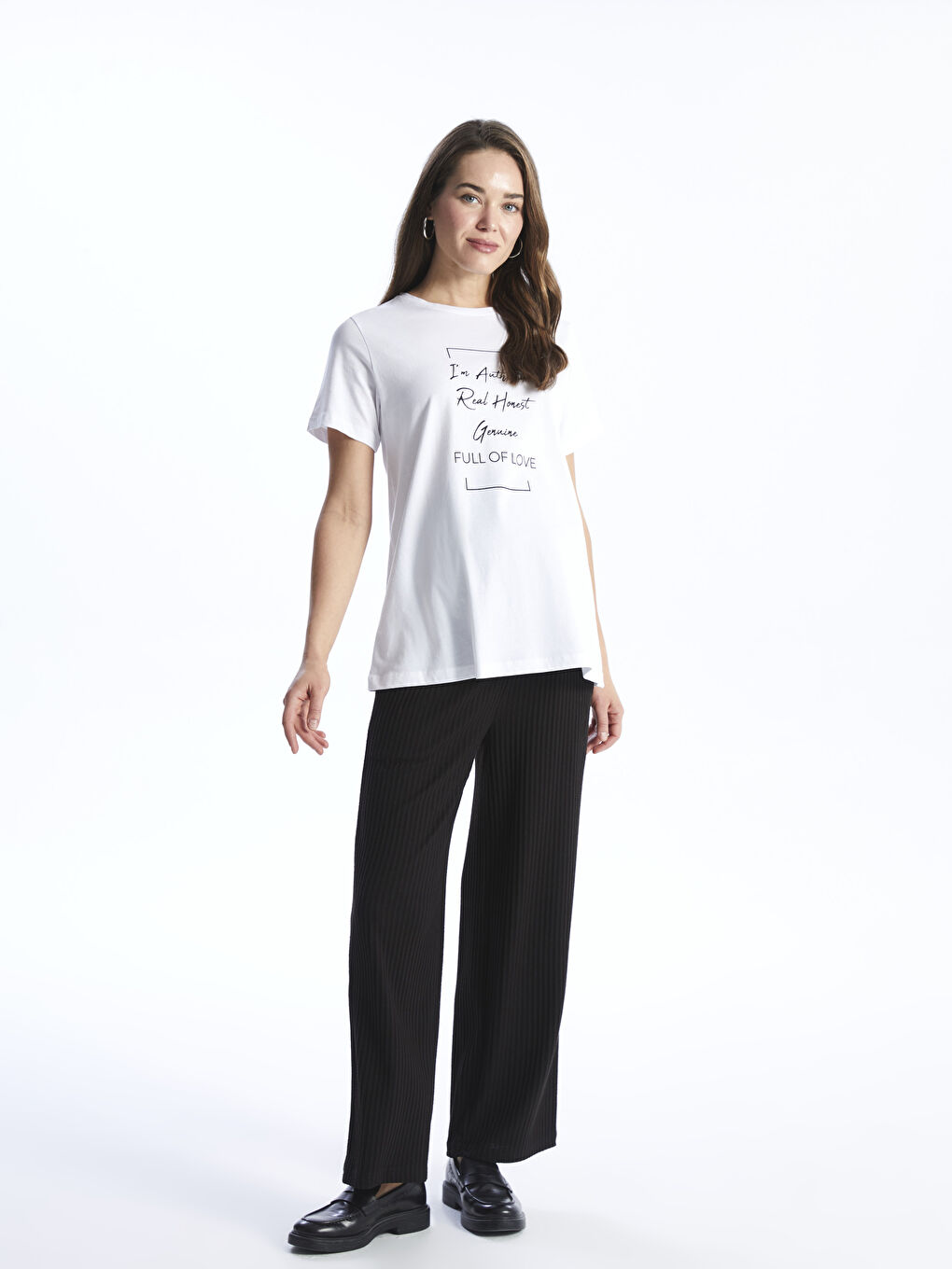 Over Bump Plain Wide Leg Maternity Trousers