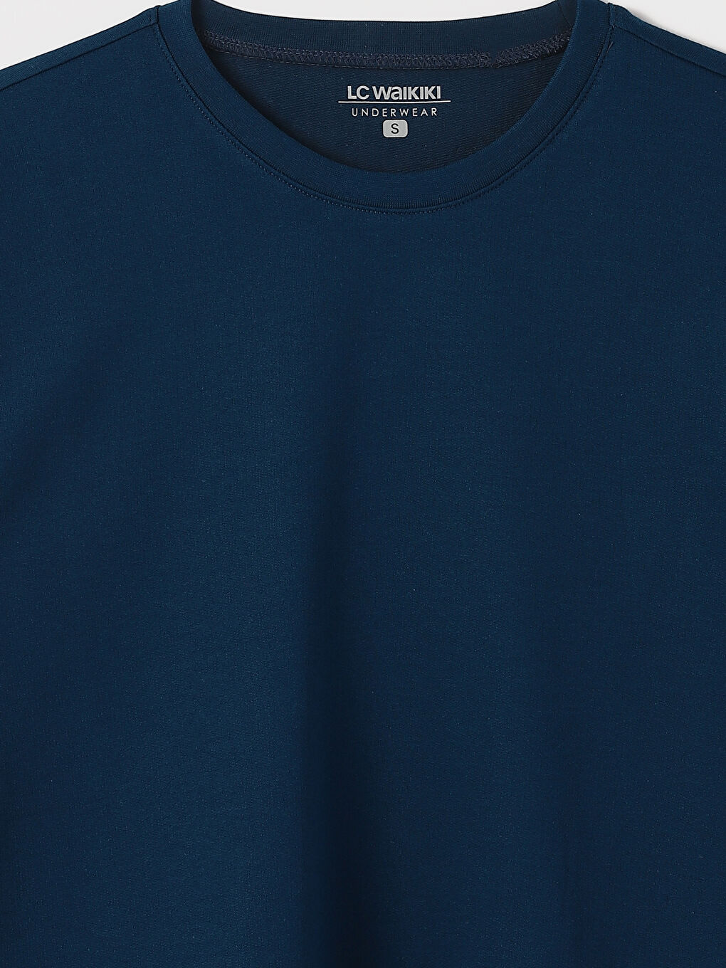 Crew Neck Long Sleeve Men's Pyjama Top-1