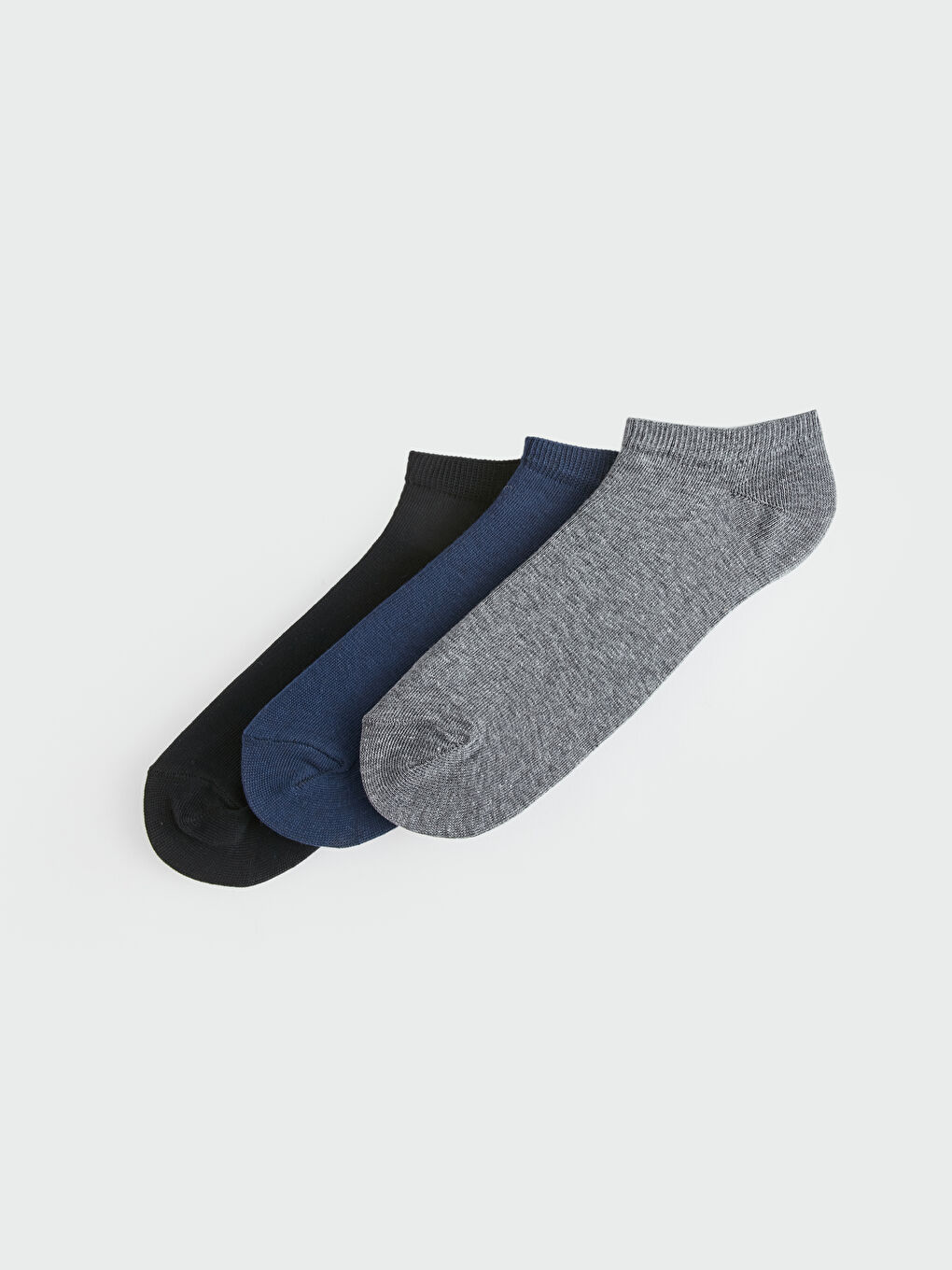 Siyah Erkek Patik Çorap 3'lü-1