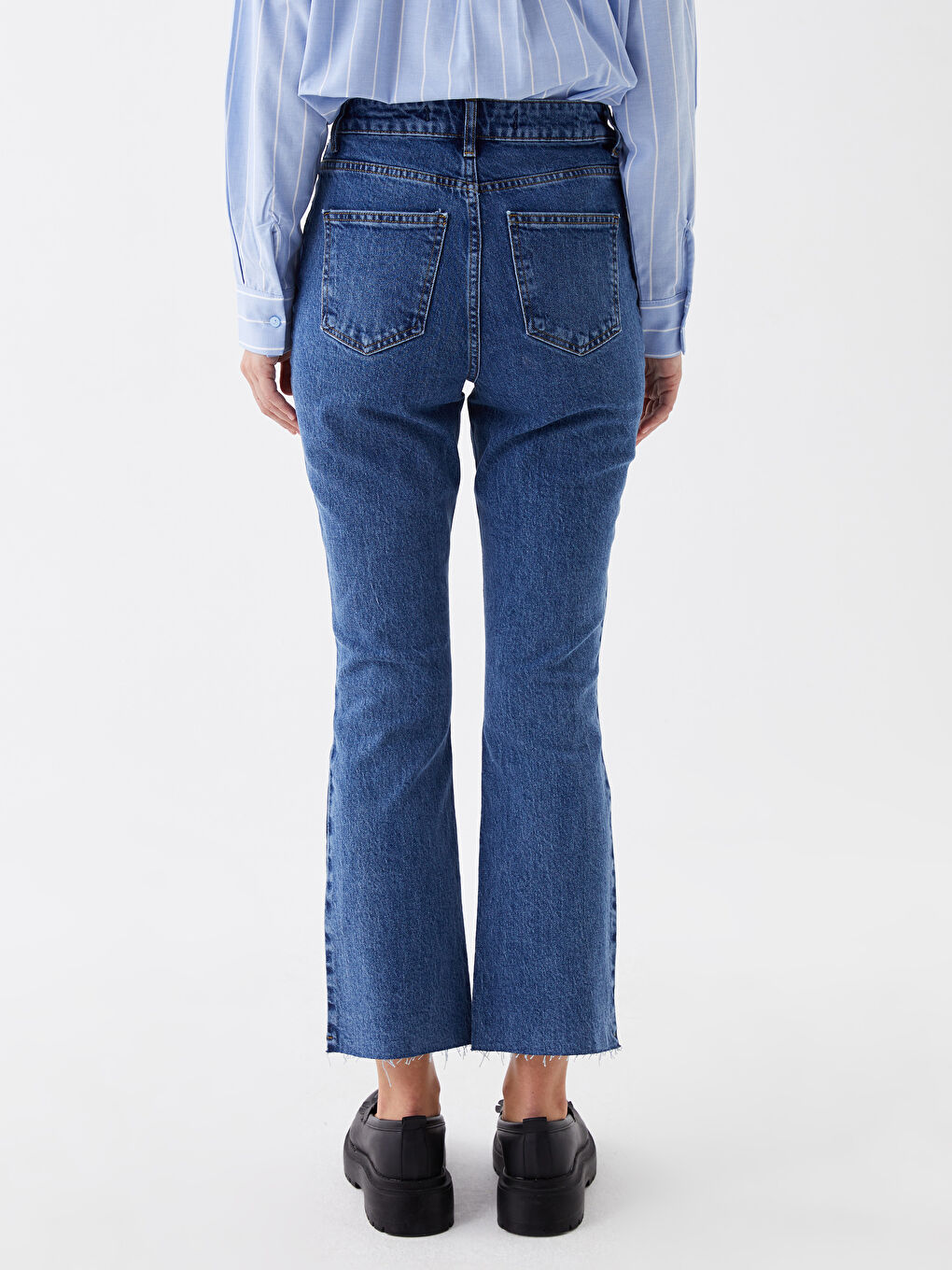 İndigo Mars Flare Kadın Jean Pantolon-3