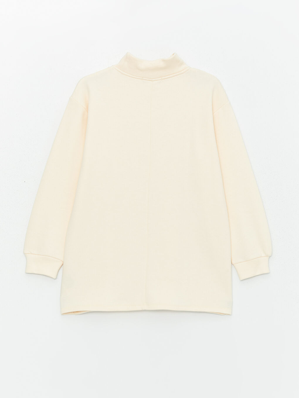 Funnel Neck Plain Long Sleeve Women's Tunic -W3DQ89Z8-L9Y