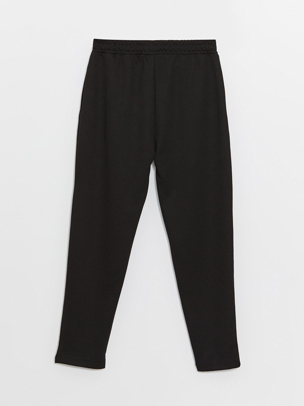 Women's Elastic Waist Plain Trousers-6