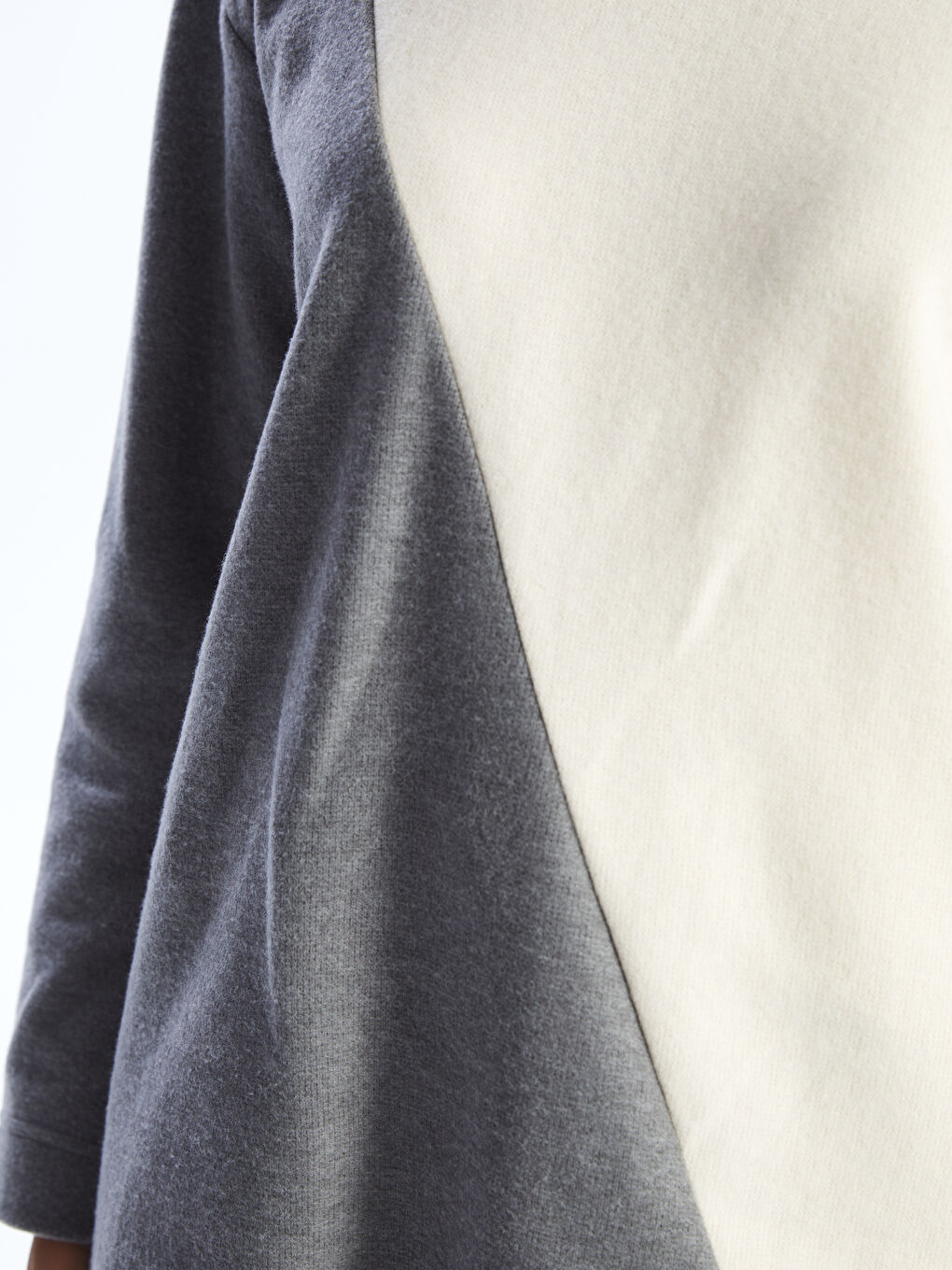 Funnel Neck Color Block Women's Tunic-3