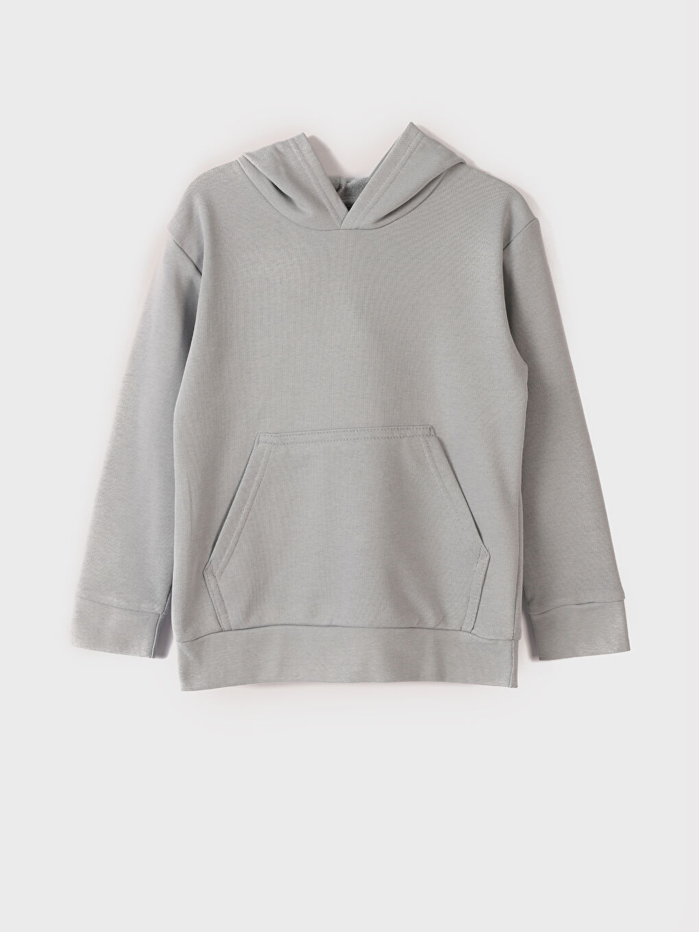 Hooded Basic Long Sleeve Boy Sweatshirt